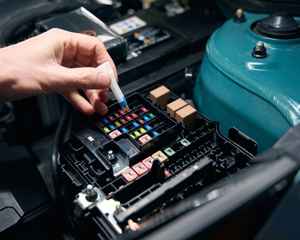 faulty electronics inside the car