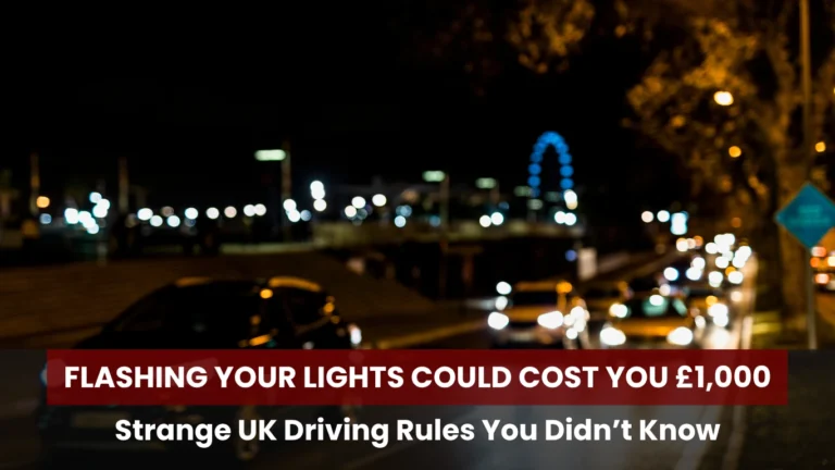 Flashing Your Lights Could Cost You £1,000 — Strange UK Driving Rules You Didn’t Know