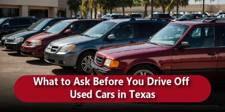 What to Ask Before You Drive Off Used Cars in Texas