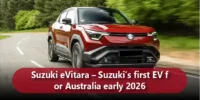 Suzuki eVitara – Suzuki’s first EV for Australia early 2026