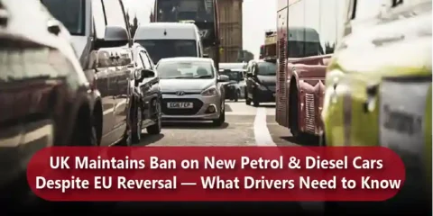 UK Maintains Ban on New Petrol & Diesel Cars Despite EU Reversal — What Drivers Need to Know