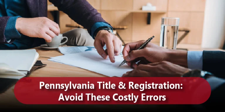 Pennsylvania Title & Registration: Avoid These Costly Errors