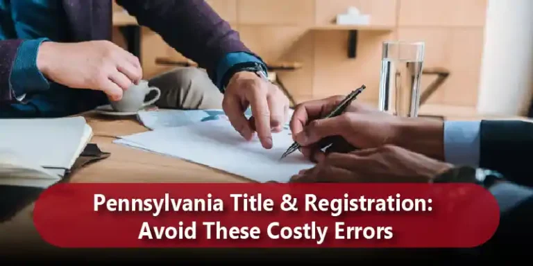 Pennsylvania Title & Registration: Avoid These Costly Errors