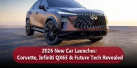 2026 New Car Launches: Corvette, Infiniti QX65 & Future Tech Revealed