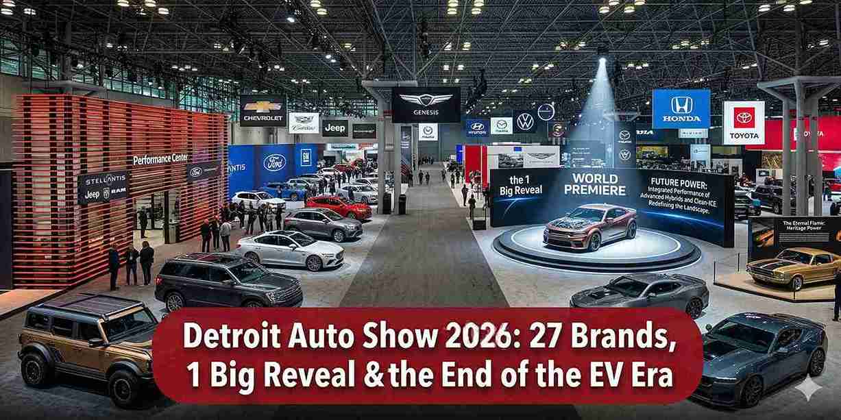 Detroit Auto Show 2026: 27 Brands, 1 Big Reveal & the End of the EV Era