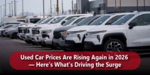 Used Car Prices Are Rising Again in 2026 — Here’s What’s Driving the Surge